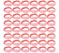 Lurrose Bracelets D’Identification Médicale Jetables Adultes Rouges 100 Pièces Bracelet Hospitalier Inscriptible pour Admission Patient Confortable pour Peau Sensible Usage