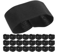 Lurrose Brassard Funéraire Élastique Noir 25pcs en Polyester Multi-Fonctionnel pour Activités de Deuil et Funérailles
