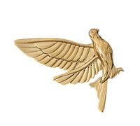 Lurrose Broche Animal en Alliage Doré Forme de Paix, Épingle Décorative Multifonction pour Vêtements, Chapeaux et Paquet, Accessoire Élégant Féminin pour Fêtes et Mariages, Épingle à