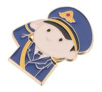 Lurrose Broche Commémorative en Alliage Bleu pour Hommes et Femmes, Épingles à Broche Design Unique, pour Événements Commémoratifs et Usage Polyvalent