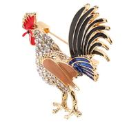 Lurrose Broche Coq en Alliage de Zinc Colorée, Épingle Délicate Ornements de Broche pour Femmes, Accessoire Mode Élégant pour Vêtements et Chapeaux, Bijou Fantaisie Detailed 171 Caractères