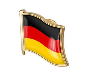 Lurrose Broche Drapeau Allemand en Fer, Épingle à Vêtements Élégante et Collectionnable pour Montrer le Patriotisme Lors D'événements Journée des Anciens