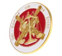 Lurrose Broche en Métal Doré à L’échelle, Épinglette de Costume Fait Main, Insigne Juridique Élégant, Accessoire pour Professionnels du Droit, pour Réunions et Collectionneurs