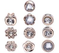 Lurrose Broche Perle Simulée en Galvanisé, Accessoire Fait Main pour Chapeau et Pull, Broche Délicate et Brillante pour Femmes et Filles