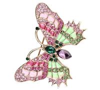 Lurrose Broche Vintage en Alliage avec Cristaux, Épingle Solide pour Écharpes et Chapeaux, Présent pour Anniversaire ou Fête des Mères