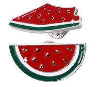 Lurrose Broches Pastèque Faciles à Utiliser en Alliage de Zinc Lot de 2 Épingles à Châle Design Fruité Élégant pour Tenues Quotidiennes et Fêtes