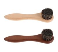 Lurrose Brosse de Bain pour Hamster et Cochon D’Inde 2 Pièces en Bois Naturel à Poils Doux de Cheval Brosse de Toilettage Rapide et Précise pour Petits Animaux Accessoire de Bain