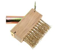 Lurrose Brosse Métallique de Jardin pour Joints et Fissures Brosse Désherbage Manuelle pour Terrasse Allée et Trottoir Poils Acier Dur Résistants Outil Pratique pour Éliminer Mousse et