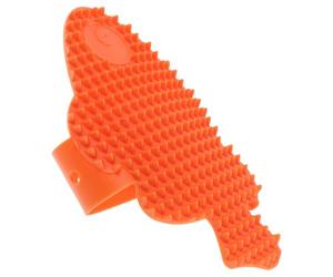 Lurrose Brosse pour Chat de Poisson Orange Griffoir pour Pieds de Table Brosse Douce Auto-Toilette Tapis de Massage pour Chaton Réduit les Poils Morts Accessoire Toilettage Intérieur