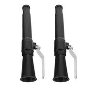 Lurrose Buse de Sécurité pour Extincteur Chariot, 2 Pièces, Embout Robuste de Tuyau D'incendie Portable, Accessoire de Lutte L'incendie, Pièce de Rechange pour Lance à Incendie