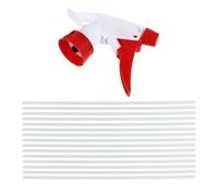 Lurrose Buses de Flacon Pulvérisateur Lot de 15, Embouts Rouges pour Pulvérisateur à Gâchette Nettoyage et Arrosage Plantes