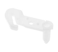 Lurrose Butée de Porte Réfrigérateur en Plastique Blanc Pièce de Rechange Charnière Compatible Limiteur d'Angle et Cale de Porte pour Appareils Électroménagers Accessoire de Réparation