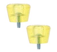 Lurrose Butées de Frein pour Patins à roulettes en PU Jaune, Ensemble 1 Set, Robustes et Garantissant la Sécurité Lors du Roller