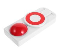 Lurrose Buzzer Interactif Sonore pour Jeu Quiz Bouton Rouge, Buzzer de Réponse pour Salle de Classe et Jeux de Société, Accessoire Ludique pour Team Building et Fête, sans Pile, Taille