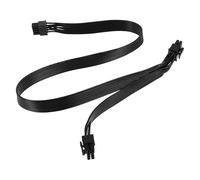 Lurrose Câble d'alimentation Noir 8 Contacts Mâle vers Double 6+2 Contacts Mâles en Cuivre Étamé pour Carte Graphique Gpu, pour DIY Informatique