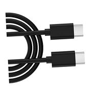 Lurrose Câble de Chargement Type-C Double Port Ligne de Données Flexible 1.5M Anti-Enchevêtrement à l'usure Compatible Maison Bureau Voyage