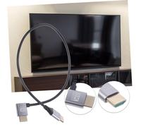 Lurrose Câble Male à Male Angle Connecteur Moniteur Flexible Aluminium Compatible Tv Ordinateur et Adaptateur Transmission