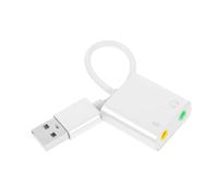 Lurrose Câble Répartiteur De Carte Son pour Casque Adaptateur De Casque D'Ordinateur Mini Convertisseur Dv Barre De Son pour Moniteur Adaptateur De Équipement De
