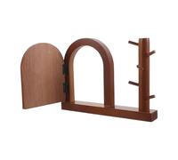 Lurrose Cache-interrupteur Mural en Bois Véritable Protection Murale Décorative pour Interrupteur Simple Finition Bois Naturel Adapté pour Porte Accessoire Électrique Sécurisé et