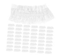 Lurrose Cache-oreilles Jetables en Plastique Blanc Étanche pour Teinture Capillaire et Voyage, Lot de 1000 Pièces, Confortables et Adaptés à Types de Peau