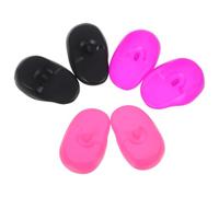Lurrose Cache-oreilles Lors Teinture des Cheveux pour Protection Auditive Étanches en Silicone Étanche 3 Paires en Salon ou Usage Personnel à Domicile