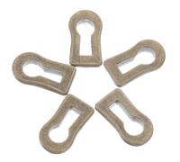Lurrose Cache-Serrure Décoratif Vintage Lot de 10 en Métal Aspect Antique, Insert pour Trou de Serrure Meuble, pour Commodes et Armoires Rétro