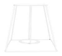 Lurrose Cadre D'abat-jour en Fer Forgé Carré Support de Lampe DIY pour Abat-jour Conique Accessoire pour Lampe de Table Plafonnier sur Pied Surface Antirouille Robuste et Solide