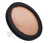 Lurrose Cadre Mural Rond 7 Pouces Noir pour Broderie au Point de Croix, Cadre à Broder en Résine, Bois et Fer, Décoration de Chambre et Bureau, Support à Broder et Fournitures de Broderie