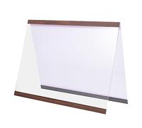 Lurrose Cadre Photo Magnétique Suspendu Au Mur Présentoir à Photos Porte-enseigne 8,5 x 11 Tableau Magnétique Encadré Réfrigérateur Aimants Cadre Clair Cadre Acrylique Magnétique Bois