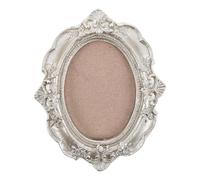 Lurrose Cadre Photo Ovale Vintage 12,5 X 8 X 2,5 CM Cadre Mural Suspendu Fermoir Triangulaire pour Décoration Intérieure et Affichage Photo Multiple Décoratif pour Ambiance Chaleureuse