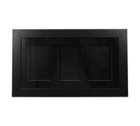 Lurrose Cadre pour Cartes de Baseball à Collectionner 3 Compartiments Support Mural en Plastique Transparent Présentoir de Collection Adapté aux Passionnés de Sport et d'Exposition