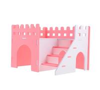 Lurrose Cage pour Hamster Abri pour Petits Animaux Maison PVC Facile à Nettoyer Design de Maison Ours