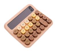 Lurrose Calculatrice Simple Portable, Outil de Calcul, Abs, Couleur Café, Addition, Format de Poche, pour Paquet à Main et Paquet D'école, pour Étudiants et Amis