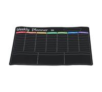 Lurrose Calendrier Magnétique Effaçable Tableau Mémo Réutilisable pour Réfrigérateur Noir Surface Magnétique en Caoutchouc et Plastique, Cuisine et Surfaces Métalliques