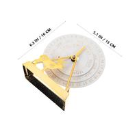 Lurrose Calendrier perpétuel de bureau rotatif : calendrier perpétuel rotatif manuel, cadran circulaire avec date, mois, jour de la semaine, statue de cerf - Décoration de bureau, fournitures de
