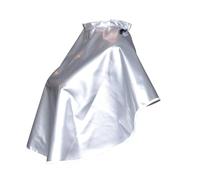 Lurrose Cape de Coiffure Imperméable Argentée, Châle de Salon Anti-taches pour Coupe, Coloration et Soins Capillaires, Robe de Coupe de Cheveux Pratique pour Hommes et Femmes, Fournitures