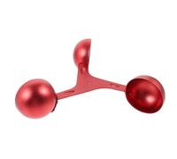 Lurrose Capteur Anémomètre à Coupelles en Aluminium 200 Mm Capteur de Vent Précis Tasses Rouges Outil de Mesure Vitesse du Vent pour Usage Extérieur de Vitesse Fiable et Léger