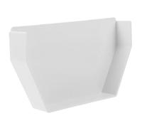 Lurrose Capuchon Fuite D'extrémité Conduit de en Gouttière de Pvc Bouchon Blanc Étanche sans Installation Facile pour Usage Extérieur et Gouttières