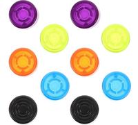 Lurrose Capuchons de Pédale de Guitare Faciles à Remplacer 10pcs en Abs Surface Tactile Agrandie Accessoires de Protection pour Multi Effets Guitare