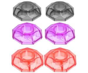 Lurrose Capuchons de Pédale en Plastique Adaptés à Tous Types D'occasions Stables 6pcs Embouts D'ongles Effet Guitare Design Simple et Élégant pour Guitare Électrique