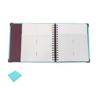 Lurrose Carnet de Billets Turquoise 33 Pages Feuilles Mobiles Album de Rangement pour Tickets de Cinéma Billets de Train Organiseur Léger et Compact pour Collectionneurs et Voyageurs