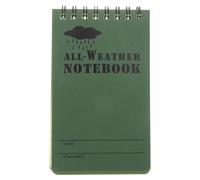 Lurrose Carnet de Notes Étanche à Spirale 127 X 76 Mm, Petit Cahier de Poche en Pvc Camouflage Vert, Bloc-notes Pratique pour Activités Extérieures et Fournitures Scolaires
