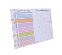 Lurrose Carnet Magnétique de Planification Hebdomadaire des Repas 25 X 17,5 Cm B5 avec 52 Feuilles Effaçables, Bloc-notes pour Liste de Courses et Organisation la Cuisine, Agenda Pratique