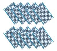 Lurrose Carte de Circuit Imprimé Bleue Soudable 10 Pièces Double Face | Grosse Capacité, Matériaux Stables, Usage en Électricité Expérimentale, Manipulation Simple, Transport Facile