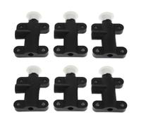 Lurrose Cartouches pour Équipement de Salon Spa 6pcs en Plastique Noir, Design Ergonomique, Résistantes à l'usure, Remplacement Facile pour Accessoires de Lit de Beauté