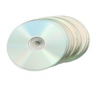 Lurrose CD Réfléchissants Double Face 30 Pièces pour Jardin Décoratif Anti-Oiseaux Bricolage Disques DIY Plastique Multicolore Suspendu Extérieur