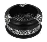 Lurrose Cendrier Multifonctionnel en Bois 7,5 Cm, Style Rétro Vintage, Cendrier de Bureau Domestique, Porte-cendrier Décoratif pour Maison, Bar, Café, Hôtel et Restaurant