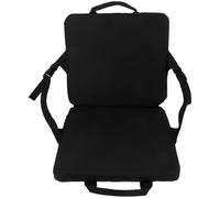 Lurrose Chaise de Camping Pliable Portable Dossier Réglable, Coussin Rembourré Noir, Chaise de Plage et Jardin Compacte Légère pour Extérieur, Pique-niques, Camping et Sports