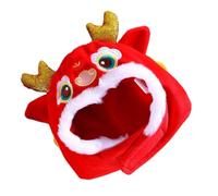 Lurrose Chapeau Tête de Dragon pour Chat Déguisement pour Animal Coiffe de Fête pour Chat Accessoires pour Chiot Couvre-Chef