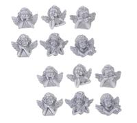 Lurrose Charme en Résine Décoration Artisanale Créative pour Accessoires Diy Plusieurs styles 60 Pièces Ange Argenté et Modeling Décoratif Plusieurs styles pour Projets de Bricolage